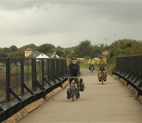 Dave crossed the bridge near Fremington Quay