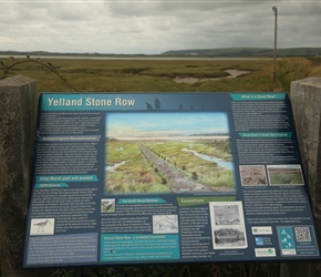 Yelland Stone row, now covered by shifting sand