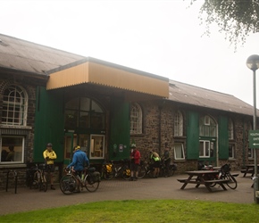 Waiting to leave Okehampton YHA