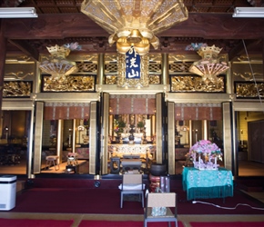 Inside the temple