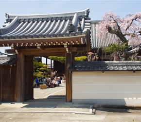 Gillian and I stopped awhile at this temple. Within were a group of ladies having lunch from Bento boxes and we were shown round the temple