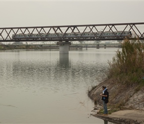 Fishing the River Kinokawa close to Wakayama