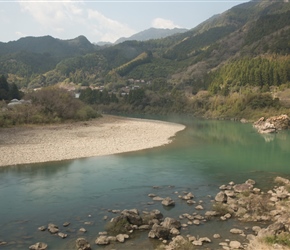 Our second river of the day, the Naka River that we would follow for some time