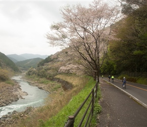 Anne et al along the Shimanto River