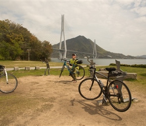 Tatara park sold ice creams and drinks. However it was the bike racks and one that looked amazingly like Issy