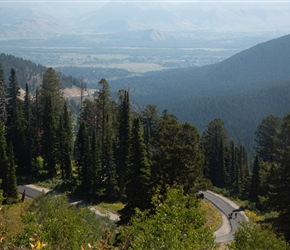 View back from one of the switchbacks