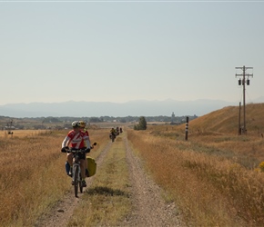 David and Christine on the Tetonia to Ashton Cycleway