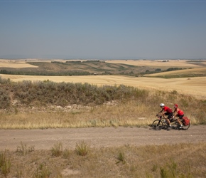 John and Kay on the Tetonia to Ashton Cycleway