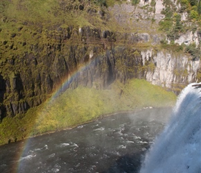 Rainbow over Upper Mesa Falls