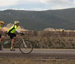 David and Christine pass Pallisades Recreational Area