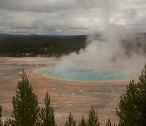 Grand Prismatic Spring  overlook