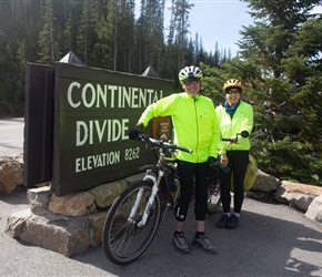 David and Christine at the Continental Divide