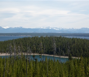 Yellowstone Lake and Snow