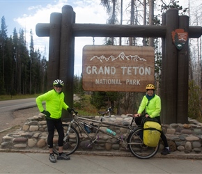 David and Christine enter Grand Teton