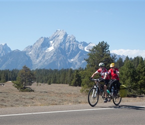 David and Christine pass the Tetons