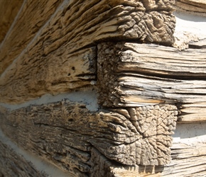 Corner jointing in an orriginal building