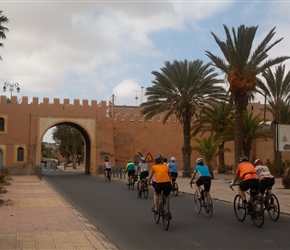 Heading back through the city walls in Tiznit