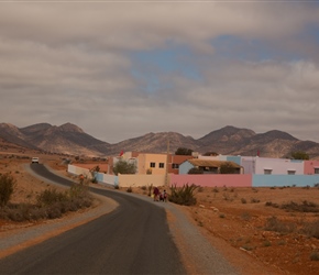 Through the attractive settlement of Id Bouchchmoud, where the children were being dropped off after school