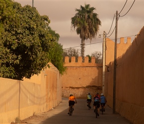 The end of the ride took us through the alleyway parallel to the town walls of Tiznit