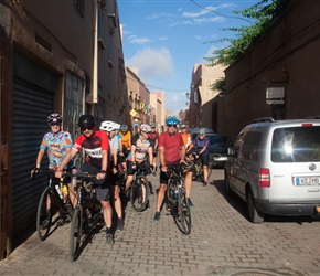 Ready to leave from outside the Riad