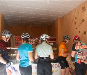 Inside the patisserie