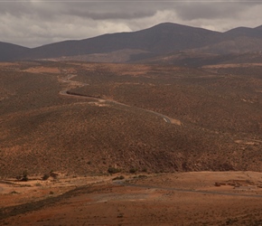 There wre 2 climbs on the way down. The first was shorter but passed through a beautiful landscape