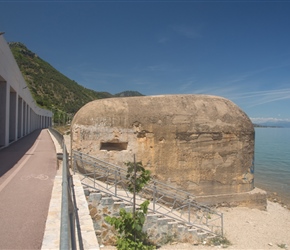 One of the thousands of old bunkers that litter this country