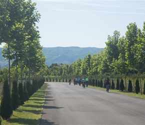 Heading to the monestary in North Macedonia