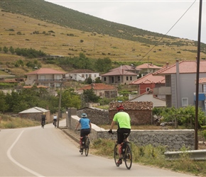 Angela and Colin enter Shengjergj