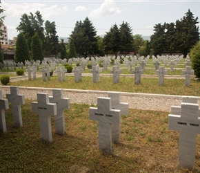 Entering Kruce a French Cemetary appeared on the right from WW1