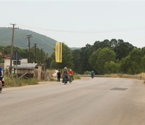 Alison and Colin passes a nut seller