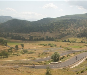 Descending the switchbacks