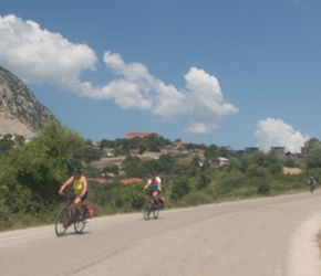 There was a fast descent after morning coffee. Sharon and Anita