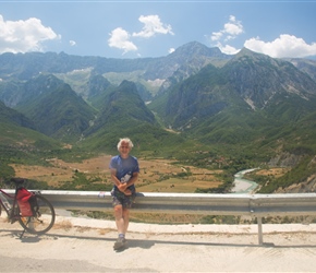 Neil at the top of the climb