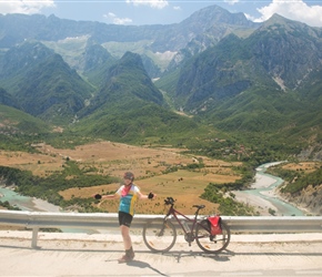 Anita at the top of the second climb