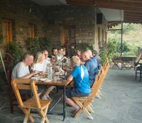 Evening meal at the hotel