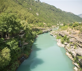 View from the morning coffee stop along the river Aoos