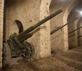 The communist party had collected lots of WW1 guns that are displayed in Gjirokaster Castle