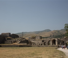 Gjirokaster Castle. Parts of this was used as a prison in the past