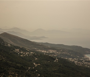 South along the coast from the climb