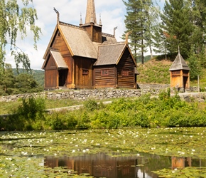 Lom Stave Church in Museum in Lillehammer