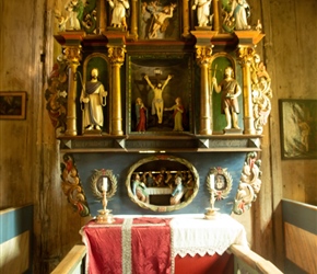Alter at Lom Stave Church