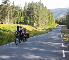 Keith, Ian and Shery pass the Olympic Bobsleigh park