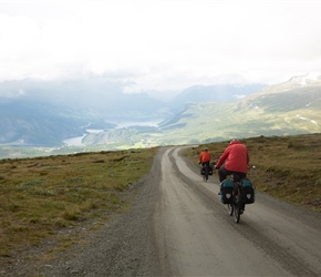 Simon and Laurinda descend to the valley below