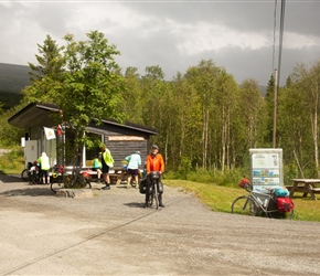 Simon at the cafe below