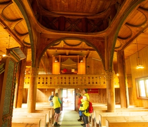 Inside Hore Stave Church