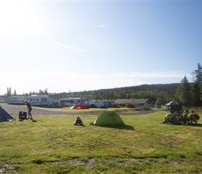 Packing up the campsite at Vaset