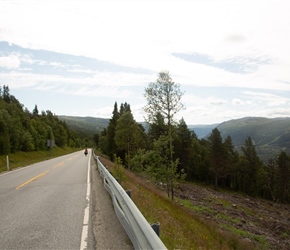 Descending from the long climb