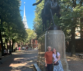 Neil and Sarah by Paul Revere on the Freedom Trail
