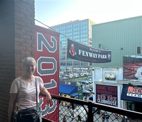 Sarah at Fenway Park